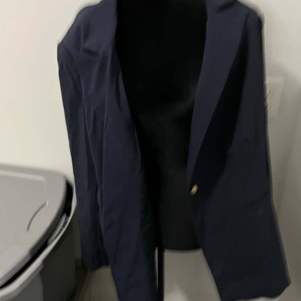 Blue suit jacket